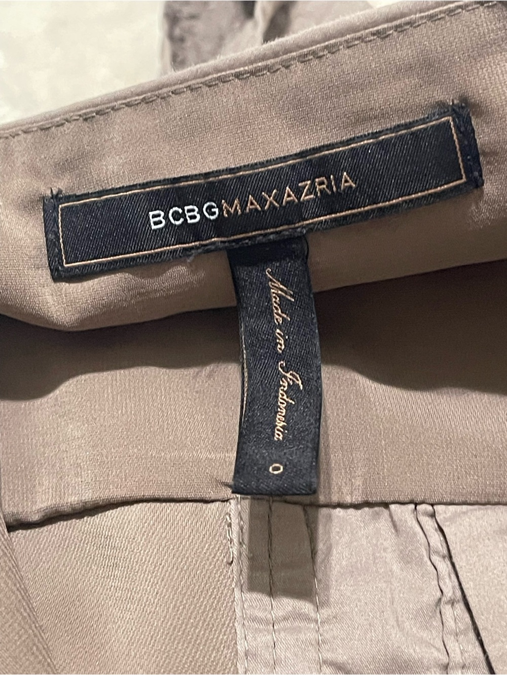 BCBGMaxAzria Taupe Ruffled Halter Midi Dress - Picture 2 of 3